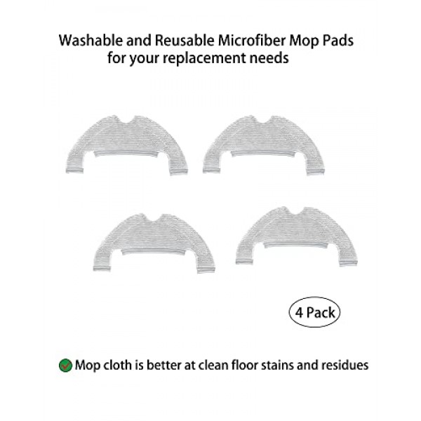 Dreame Bot Z10 Pro / L10 Plus 진공 부착물용 브러시 필터 걸레 천 먼지 봉투 교체 부품 액세서리 교체(19팩)