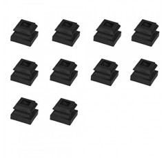 철 난간동자 신발 나사가 있는 난간동자 신발 철 난간동자 신발 1/2 사각 철 난간동자용 플랫 앵글 10팩(커넥터는 포함되지 않음)