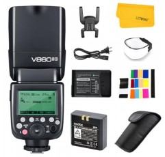 소니용 Godox V860II-S V860IIS 카메라 플래시 스피드라이트, 2.4G TTL 플래시 스피드라이트 GN60 1/8000s HSS, 충전식 리튬 이온 배터리, 650회 최대 전력 플래시, 소니 DSLR 카메라와