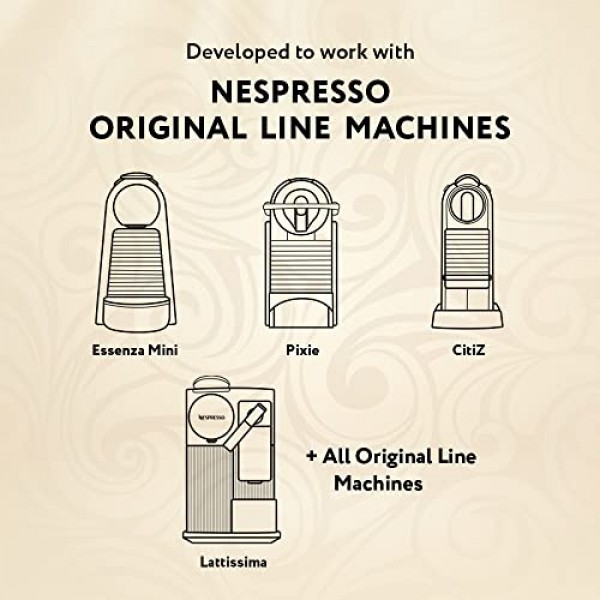 Coffeeza 잉글리시 로즈 맛 알루미늄 커피 캡슐, 강도 -7, 네스프레소 호환 커피 포드 | 3박스(30캡슐)