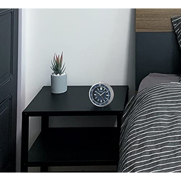 Seiko Mai 침실 알람시계, 메탈릭 블루