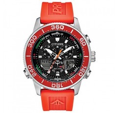 Citizen 남성용 프로마스터 세일호크 에코드라이브 시계, 요트 레이싱 타이머, 크로노그래프, 폴리우레탄 스트랩, 듀얼타임, 아날로그/디지털 타임즈, 야광 바늘 및 마