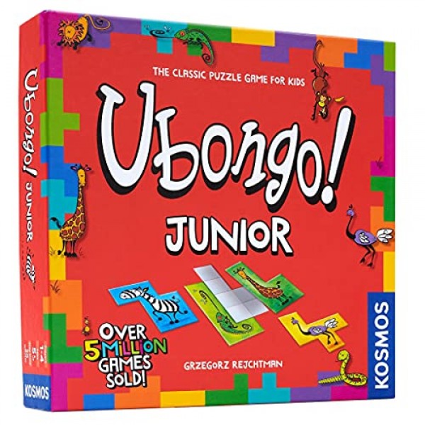 템즈 앤 코스모스 | Ubongo Junior - 퍼즐을 풀기 위한 스프린트 | 가족 친화적인 보드 게임, 어린이에게 적합 | 높은 재생성 | 품질 구성 요소
