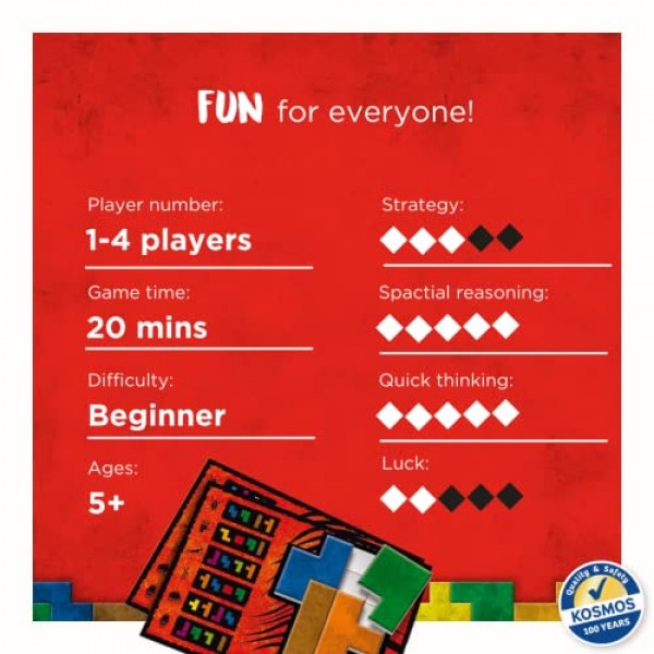 템즈 앤 코스모스 | Ubongo Junior - 퍼즐을 풀기 위한 스프린트 | 가족 친화적인 보드 게임, 어린이에게 적합 | 높은 재생성 | 품질 구성 요소