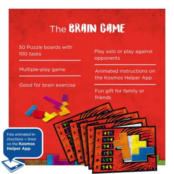 템즈 앤 코스모스 | Ubongo Junior - 퍼즐을 풀기 위한 스프린트 | 가족 친화적인 보드 게임, 어린이에게 적합 | 높은 재생성 | 품질 구성 요소