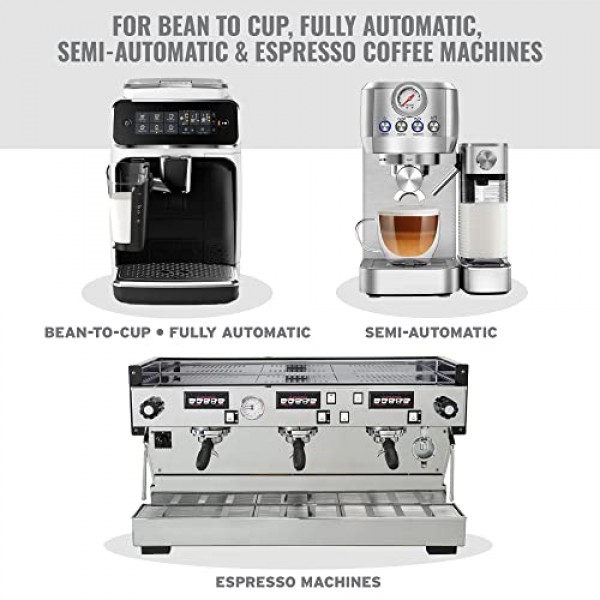 카페누 | 커피 머신 클리너 정제 | 100 x 0.03온스 정제 | 100잔마다 사용되는 커피머신 세척제 | 자동, 필터 및 에스프레소 머신 청소 정제 | 스케일 제거와 함께 사용