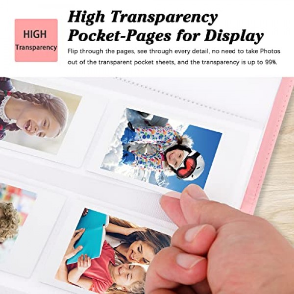 Kodak Mini Shot 256 포켓 사진 앨범, Kodak Mini Shot 2 레트로 즉석 카메라, 2x3 인화지-(2.1x3.4)(분홍색)