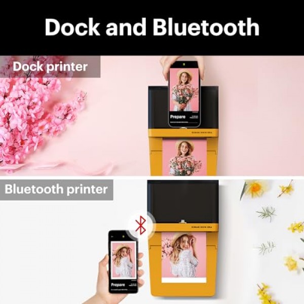 KODAK Dock ERA Plus 4PASS 즉석 휴대용 포토 프린터(4x6)(프린터 + 90매 + 액세서리)