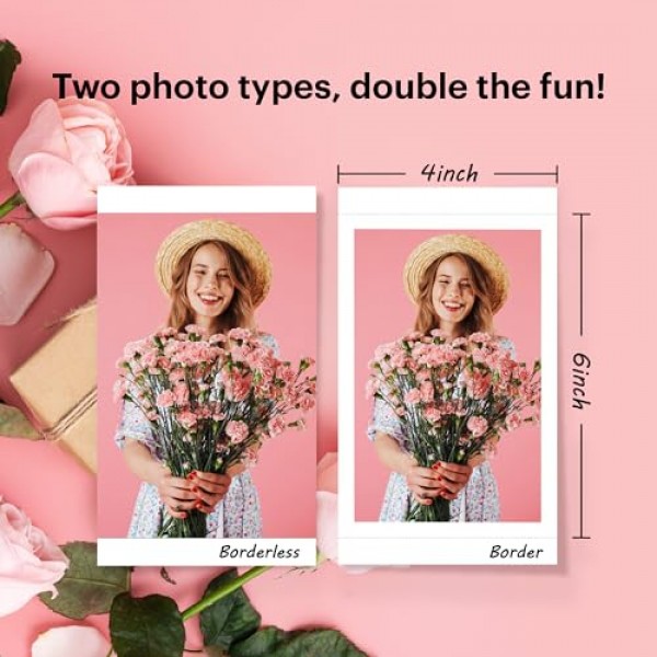 KODAK Dock ERA Plus 4PASS 즉석 휴대용 포토 프린터(4x6)(프린터 + 90매 + 액세서리)