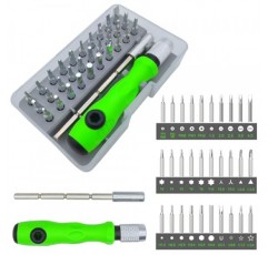 소형 스크루드라이버 세트, 미니 자기 정밀 스크루드라이버 비트 세트 30개(별, Y, Torx, 삼각형, 필립스, 슬롯형, U, 육각 머리) 안경 노트북 전화 시계 장난감용 수리 도