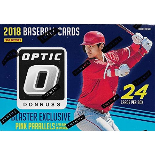 2018 돈러스 OPTIC 야구 시리즈 미개봉 블래스터 팩 팩, 독점 핑크 병렬 카드 6장, 오타니 쇼헤이 신인, 사인 등을 얻을 수 있는 기회