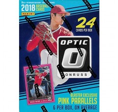 2018 돈러스 OPTIC 야구 시리즈 미개봉 블래스터 팩 팩, 독점 핑크 병렬 카드 6장, 오타니 쇼헤이 신인, 사인 등을 얻을 수 있는 기회