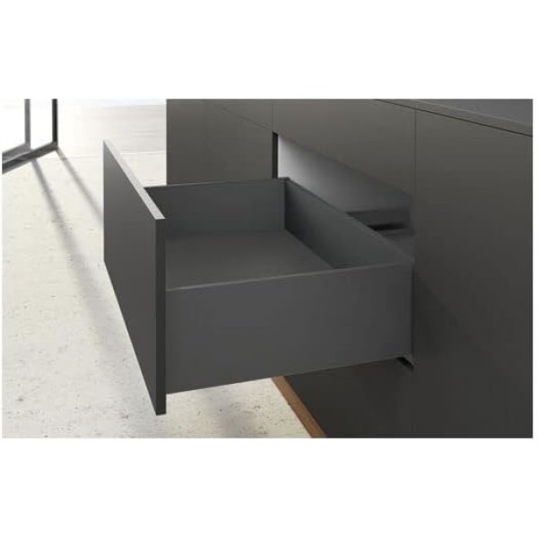 Hettich 서랍 측면 AvanTech YOU 세트, 높이 187mm, NL 600mm, 앤트러사이트, 좌우