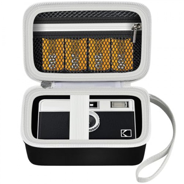 KODAK EKTAR H35 H35N 하프 프레임 필름 카메라와 호환되는 디지털 카메라 케이스, Kodak Ultra F9 M35 M38 종이 촬영 카메라용 보관 홀더 정리함, 35mm 필름 롤(박스만 해당) - 블랙