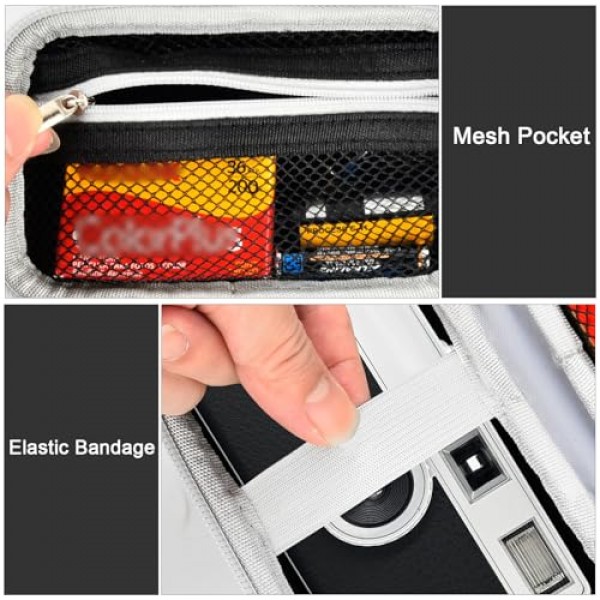 KODAK EKTAR H35 H35N 하프 프레임 필름 카메라와 호환되는 디지털 카메라 케이스, Kodak Ultra F9 M35 M38 종이 촬영 카메라용 보관 홀더 정리함, 35mm 필름 롤(박스만 해당) - 블랙