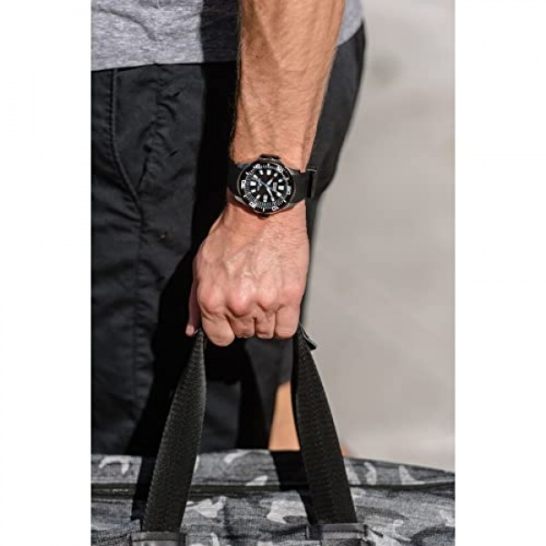 Citizen 에코드라이브 남성용 아날로그 다이버 시계 BN0085-01E