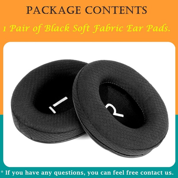 TaiZiChangQin 업그레이드 이어 패드 이어 패드 교체 Turtle Beach Ear Force X12 Ear Force X11 헤드폰과 호환 가능(천 이어 패드, 검정색)