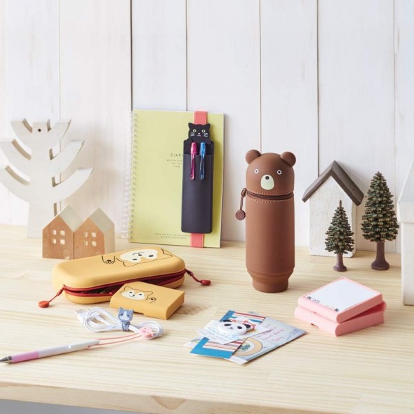 Lihit Lab PuniLabo Stifteetui(Stifthalter), groß, 7,4 x 21,1 cm, Papagei(A7714-9) Parrot Large: 2.9\