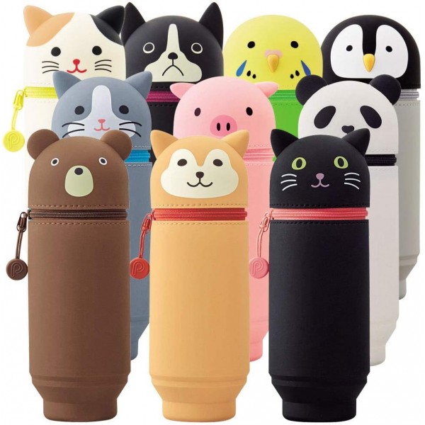 Lihit Lab PuniLabo Stifteetui(Stifthalter), groß, 7,4 x 21,1 cm, Papagei(A7714-9) Parrot Large: 2.9\