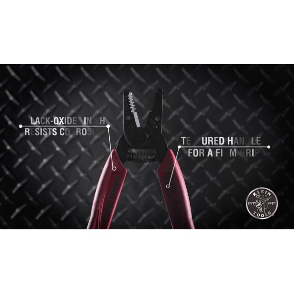 Klein Tools 11046 와이어 스트리퍼/절단기 16-26 AWG 연선, 미국산