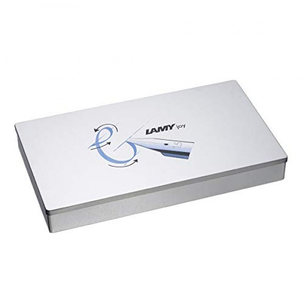 LAMY 조이 캘리그래피 세트 015 1315428 블랙 및 레드 만년필, 블랙 LAMY T10 잉크 카트리지 5개, 펜촉 3개 - 1.1/1.5/1.9mm