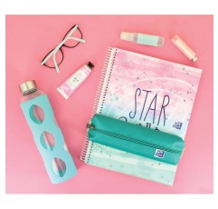 탄력 있는 22cm IceMint가 있는 Oxford 직사각형 Kangoo 필통