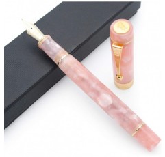 JINHAO Century Tofu 100 18KGP 금도금 수지 만년필 (핑크, 미디엄 펜촉) 핑크 미디엄 펜촉