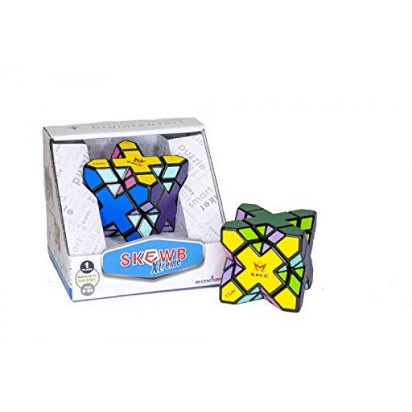 Mefferts의 SKEWB XTREME - 스피드 큐브, 1인용 게임, 구불구불한 퍼즐, 두뇌 티저, 멀티 컬러, 퍼즐 큐브, X 큐브, 어린이를 위한 선물, 십대 소년을 위한 선물