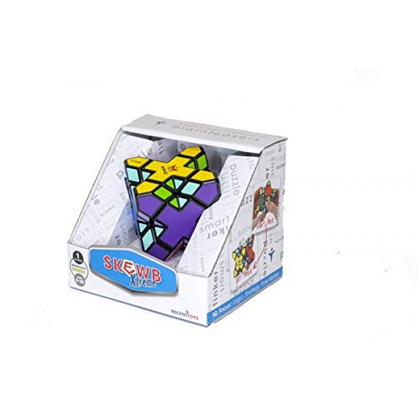 Mefferts의 SKEWB XTREME - 스피드 큐브, 1인용 게임, 구불구불한 퍼즐, 두뇌 티저, 멀티 컬러, 퍼즐 큐브, X 큐브, 어린이를 위한 선물, 십대 소년을 위한 선물