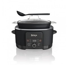 Ninja MC1010 Foodi PossibleCooker PLUS - 수비드 및 프루프 6-in-1 멀티 쿠커, 8.5쿼트 포함, 슬로우 쿠커, 더치 오븐 등, 유리 뚜껑 및 일체형 스푼, 붙지 않는 스푼, 최대 500°F까지 