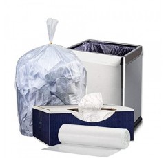 Plasticplace 6갤런 쓰레기 봉투 │ 6 마이크론 │ 투명 쓰레기통 저밀도 라이너 │ 20