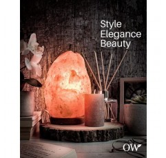 오리지널 100% 퓨어 핑크 히말라야 암염 램프(2-3kg) | 수딩 릴랙싱 글로우 | 내츄럴 데코 | Organic Wonders®의 정통 핑크 크리스탈