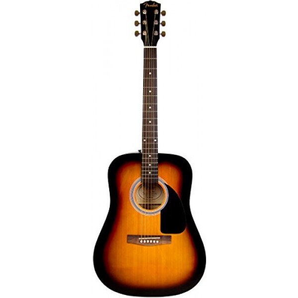 Fender FA-115 드레드노트 어쿠스틱 기타 - 긱백, 튜너, 스트링, 스트랩 및 픽이 포함된 선버스트 번들