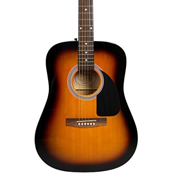 Fender FA-115 드레드노트 어쿠스틱 기타 - 긱백, 튜너, 스트링, 스트랩 및 픽이 포함된 선버스트 번들