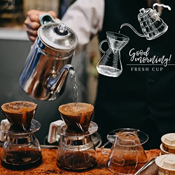 Lounsweer 2 세트 Farberware Yosemite 커피 여과기와 호환되는 상단 및 와셔 링 교체 투명 커피 여과기 상단 커피 여과기 부품