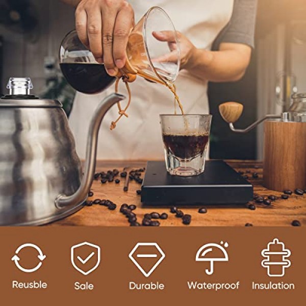 Lounsweer 2 세트 Farberware Yosemite 커피 여과기와 호환되는 상단 및 와셔 링 교체 투명 커피 여과기 상단 커피 여과기 부품