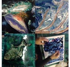 페베오 Mixed media, 혼합, black sand, white sand, 14 x 24.5 x 16.5cm