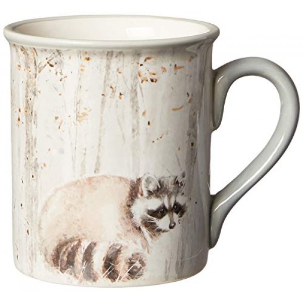 Certified International Corp A Woodland Walk 16피스 ​​식기 세트, 4인용 서비스, 멀티컬러