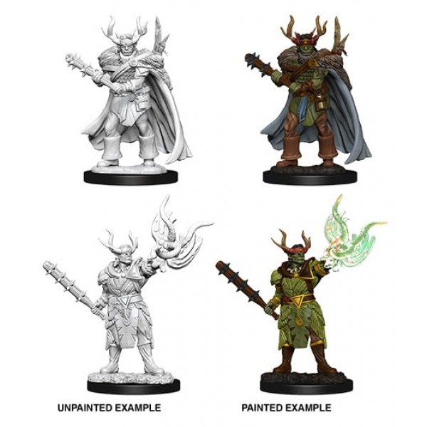 WizKids Pathfinder, 도색되지 않은 미니어처를 깊게 잘라냄: 10차 웨이브: 남성 하프 오크 드루이드