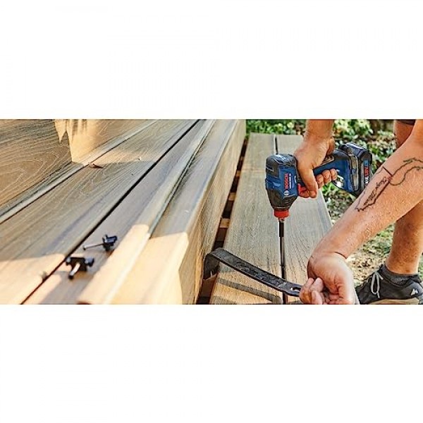 BOSCH GXL18V-227B25 18V 2도구 콤보 키트(연결 가능 투인원 1/4인치 포함) 비트/소켓 임팩트 드라이버/렌치, 1/2인치 해머 드릴/드라이버 및 (2) CORE18V® 4 Ah 고급 전원 배터리