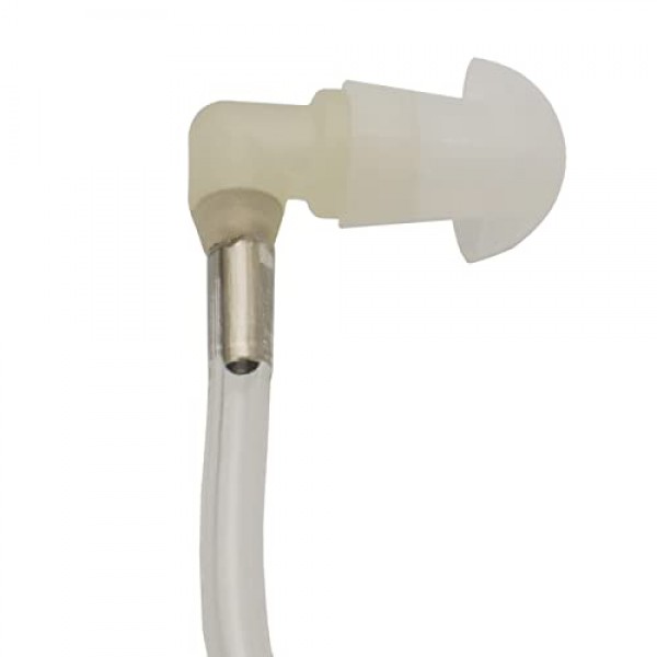 Motorola Kenwood Baofeng 양방향 라디오 공기 음향 코일 튜브 이어폰 투명 보안 헤드셋(10 팩)과 호환되는 교체용 버섯 이어버드 이어 팁