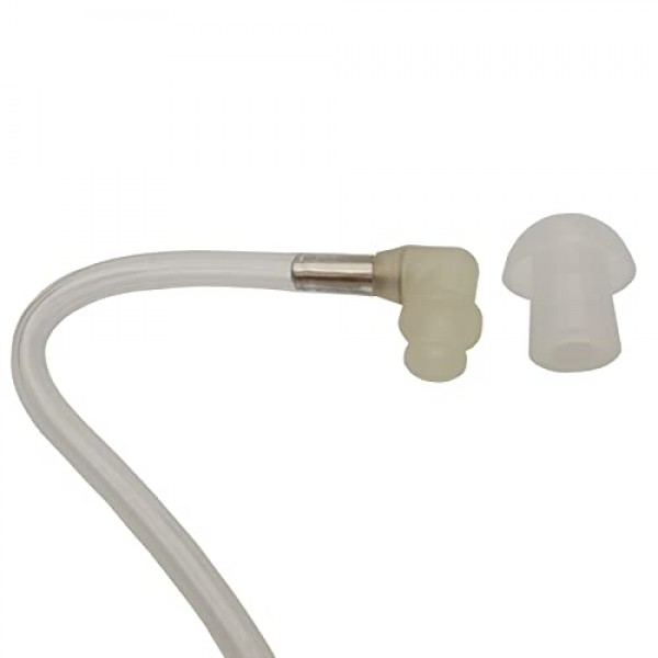 Motorola Kenwood Baofeng 양방향 라디오 공기 음향 코일 튜브 이어폰 투명 보안 헤드셋(10 팩)과 호환되는 교체용 버섯 이어버드 이어 팁