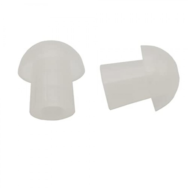 Motorola Kenwood Baofeng 양방향 라디오 공기 음향 코일 튜브 이어폰 투명 보안 헤드셋(10 팩)과 호환되는 교체용 버섯 이어버드 이어 팁