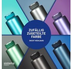 Sistema Hydrate 스테인레스 스틸 물병 | 600ml | BPA 무료 | 이중 벽 진공 절연 금속 물병 | Keeps Liquid Hot & Cool 600ml 모듬