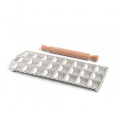 Marcato Ravioli Maker Mould, Made in Italy, 2십개의 2인치 정사각형, 무광택 제작