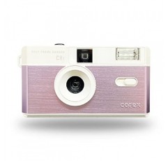 하프 프레임 재사용 가능한 35mm 카메라 CH1, 플래시 내장 및 35mm 컬러 네거티브 또는 흑백 필름과 호환 가능(필름 및 배터리는 포함되지 않음)(투투 핑크) 한정판 무료 
