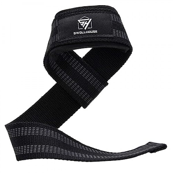 SWOLLHOUSE 무릎 랩 + 손목 랩 + 역도용 역도 스트랩 번들(3쌍) 보디빌딩 근력 훈련 운동 체육관, 남성 및 여성용 피트니스 보호 세트