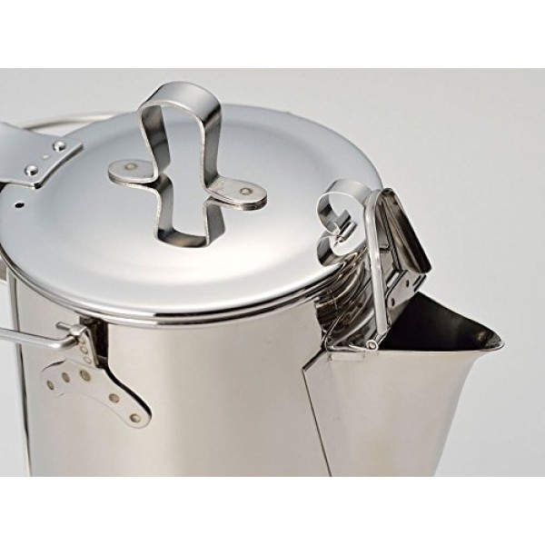 Snow Peak Men's Stainless Steel Upright Kettle, Stainless Steel, Silver, One Size : Home & Kitchen