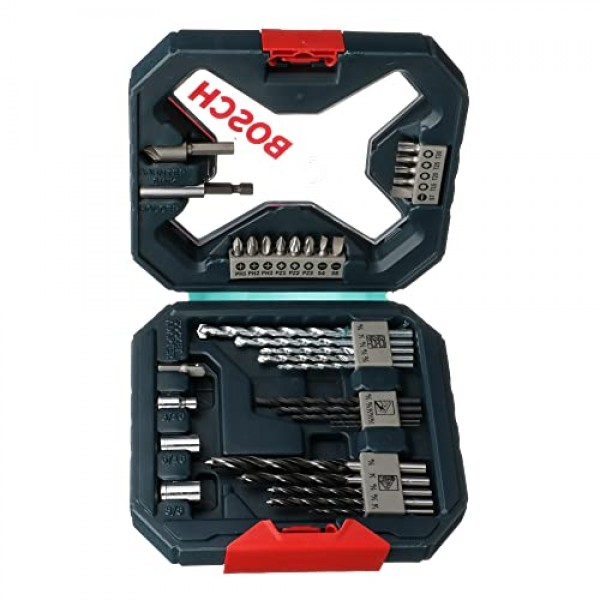 BOSCH MS4034 드릴링 및 드라이빙 세트(34피스), 블랙