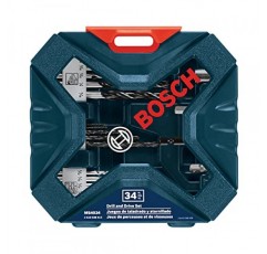 BOSCH MS4034 드릴링 및 드라이빙 세트(34피스), 블랙